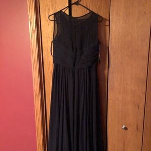 Navy blue bridesmaid dress